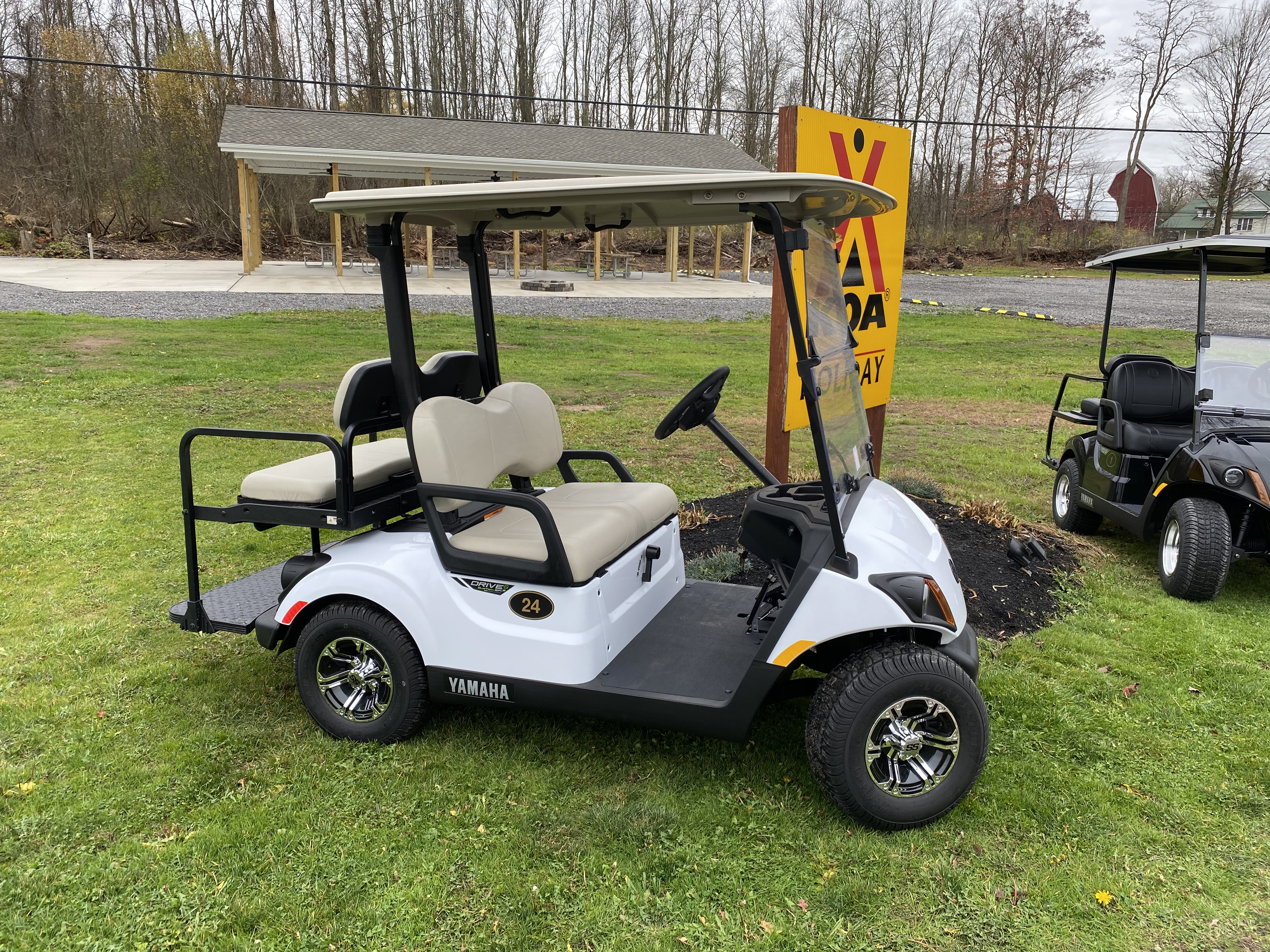 Standard rental golf cart.