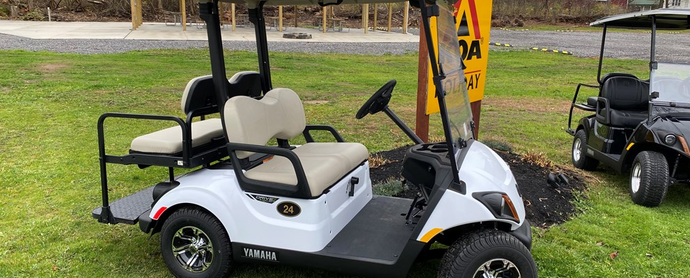 Standard rental golf cart.