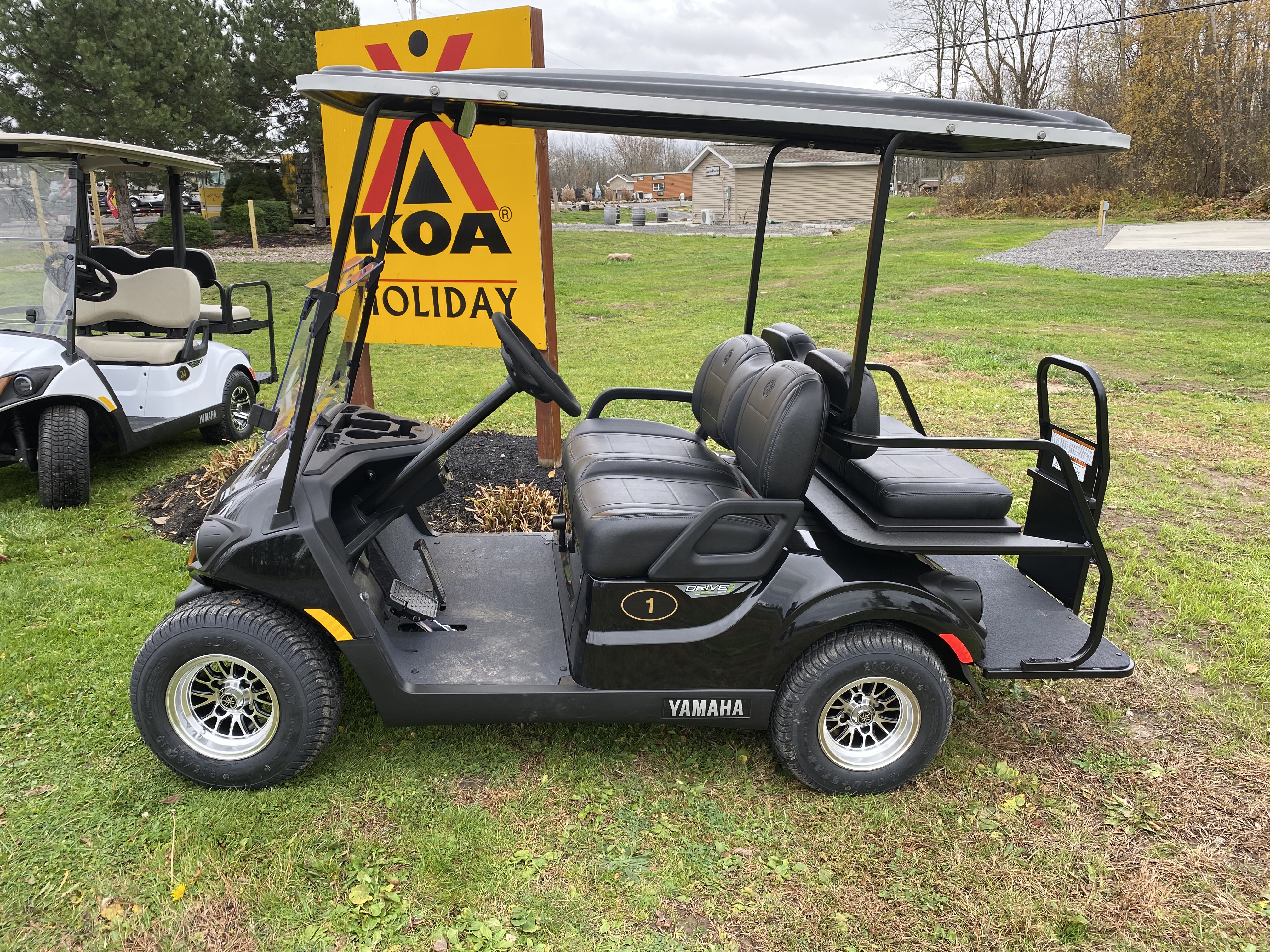 Premium rental golf cart.