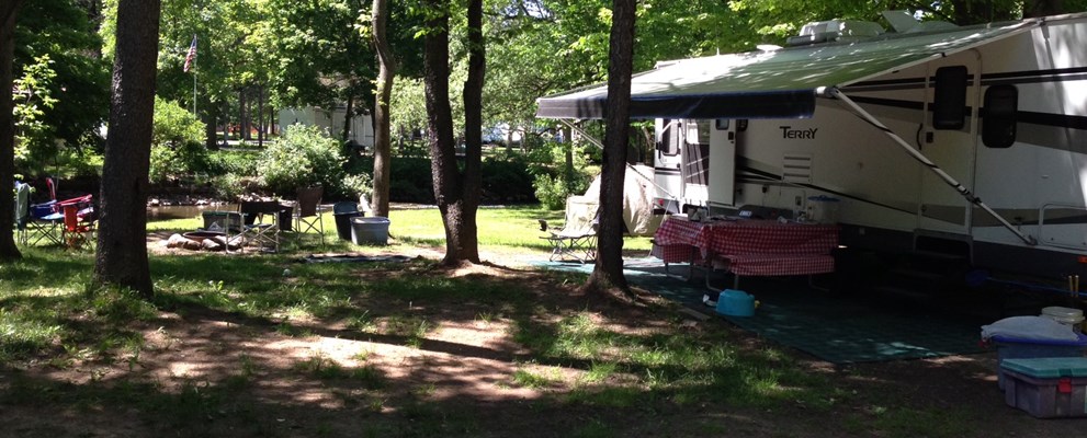 RV Site Along Jeddo Creek