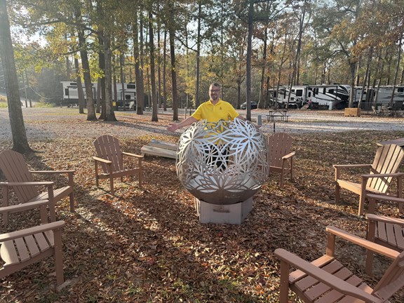 Gather 'Round Our New Communal Fire Pit!