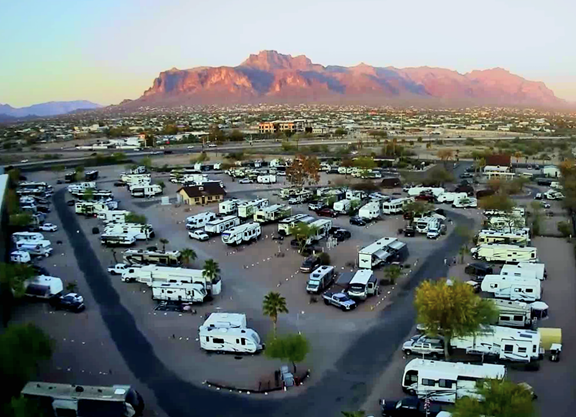 Superstition Mountain at Sunset