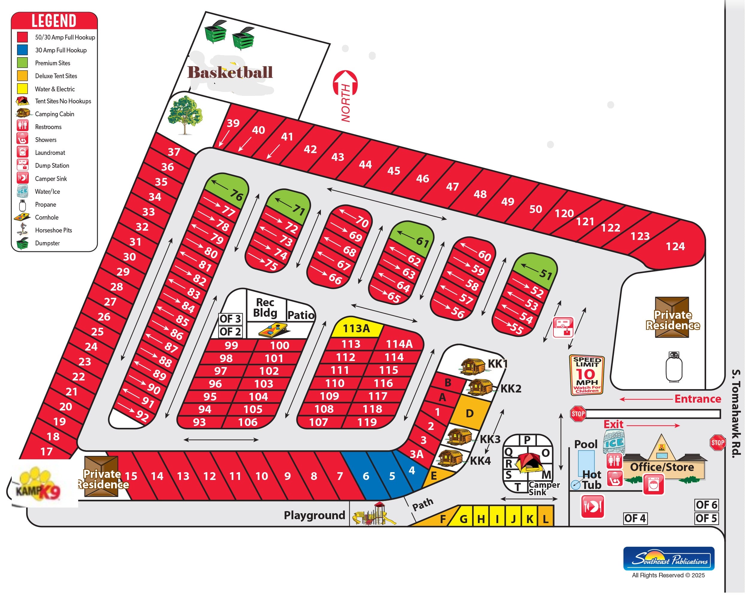 Campground Site Map