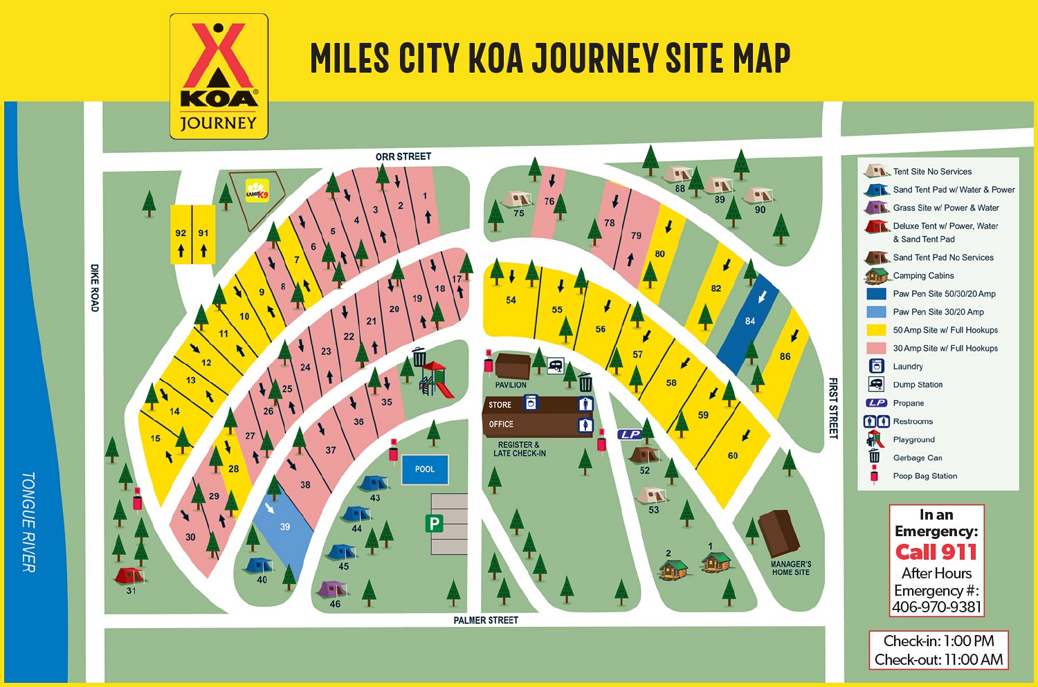 Campground Site Map