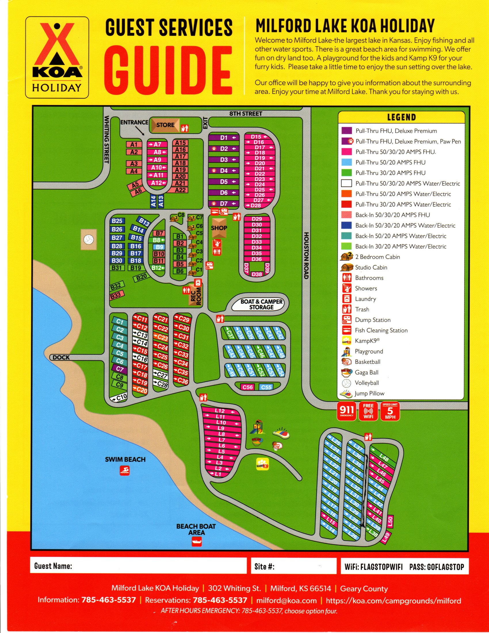 Campground Site Map