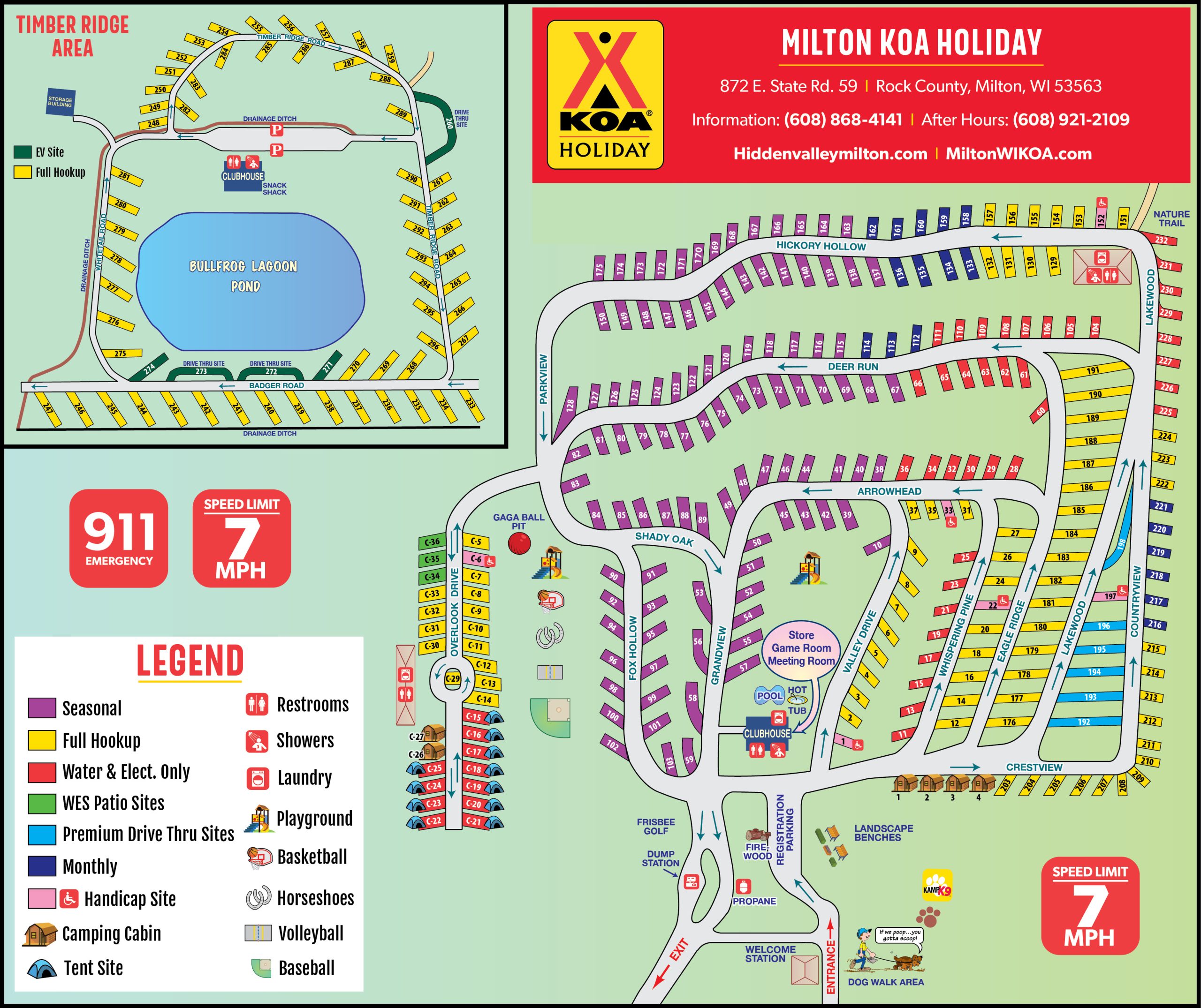 Campground Site Map