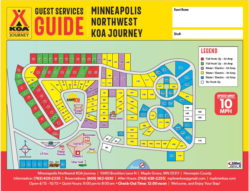 Campground Site Map