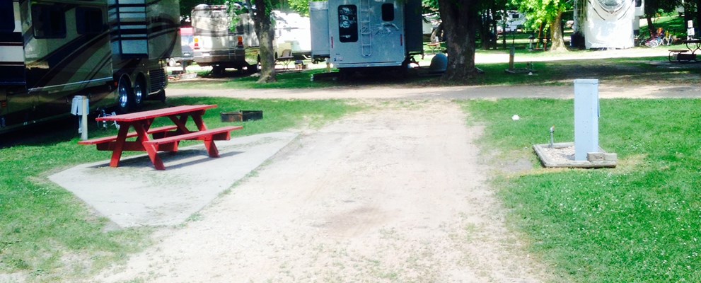 Very spacious, pull-through, 50 amp sites!