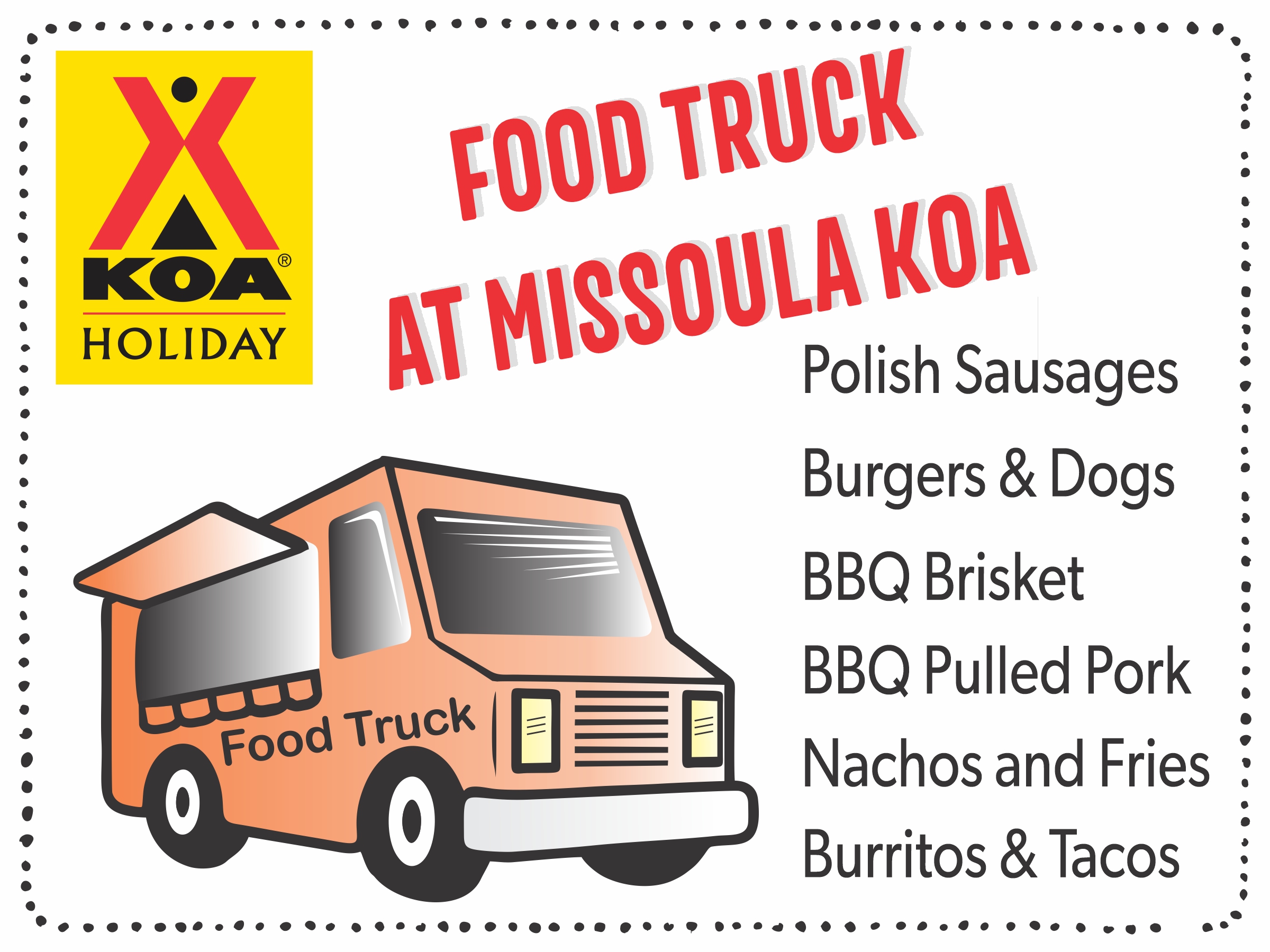 Food Trucks At Missoula KOA Holiday Photo