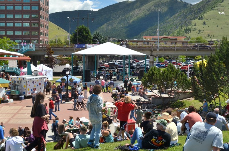 Out to Lunch at Caras Park Downtown Missoula Photo