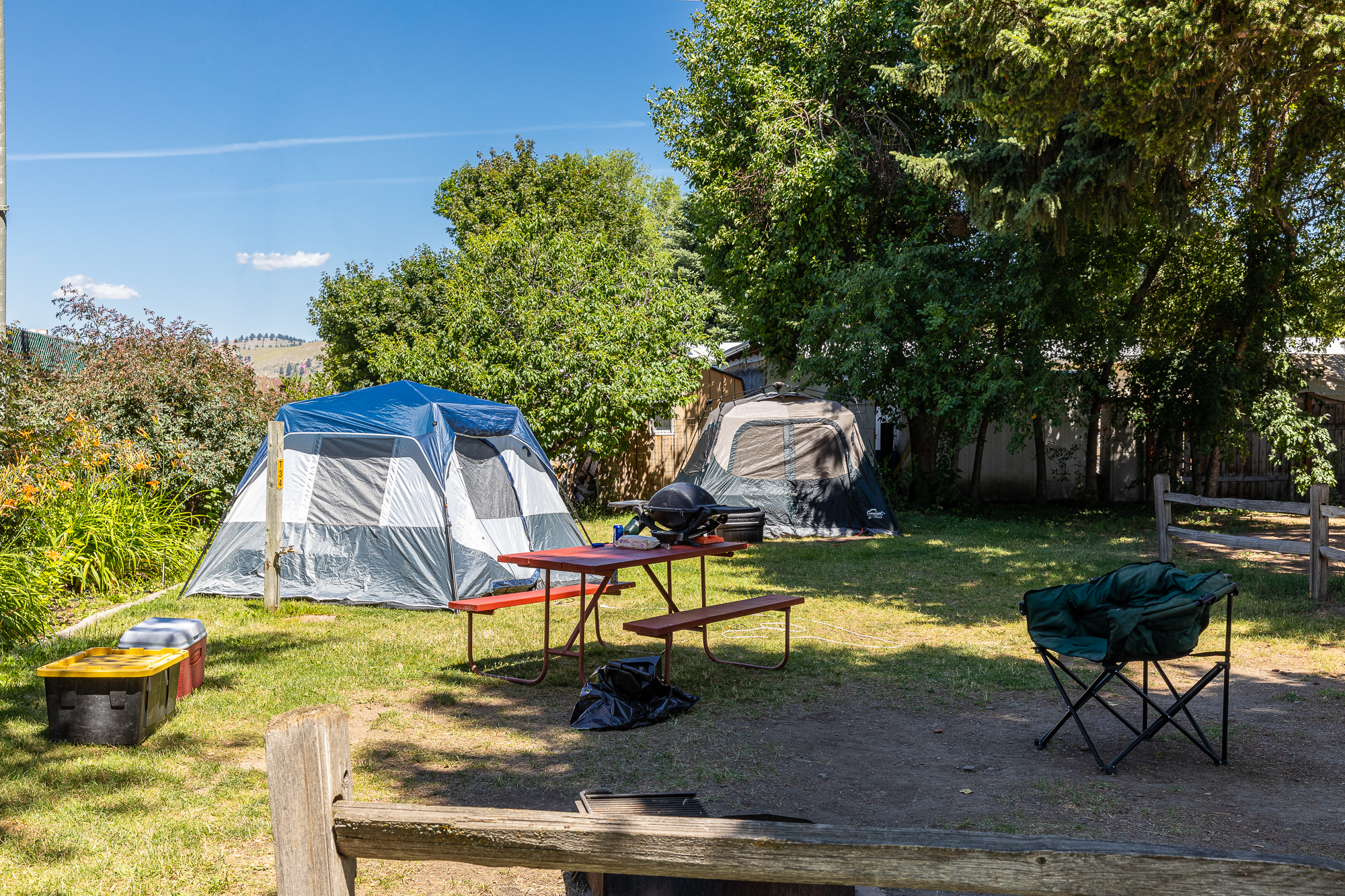 Tent site water only