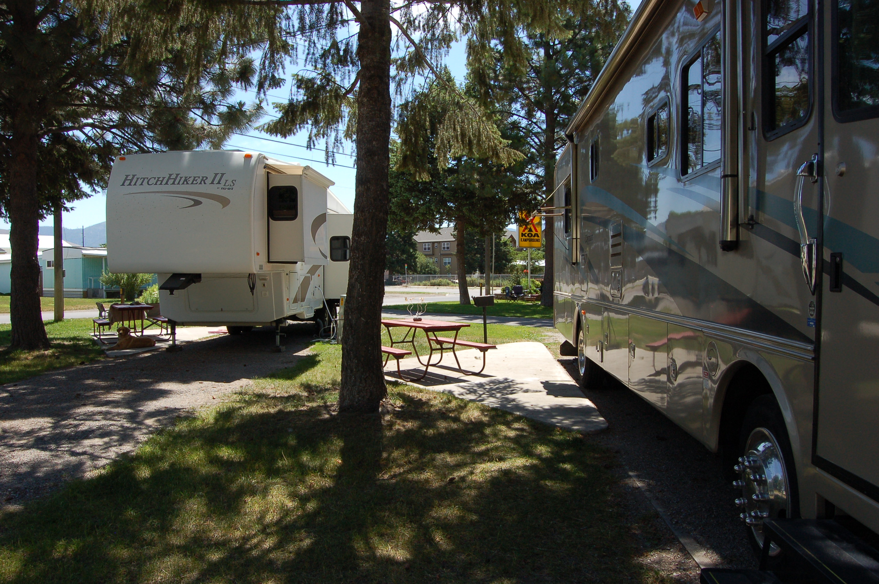 RV sites with small patio