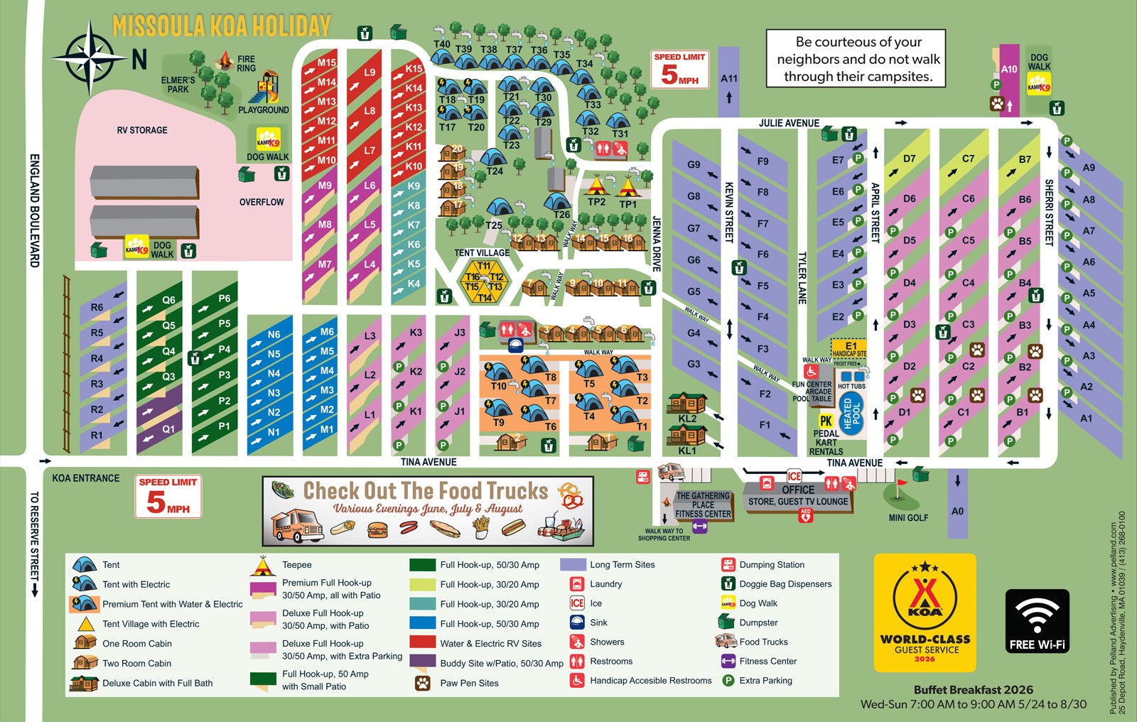 Campground Site Map