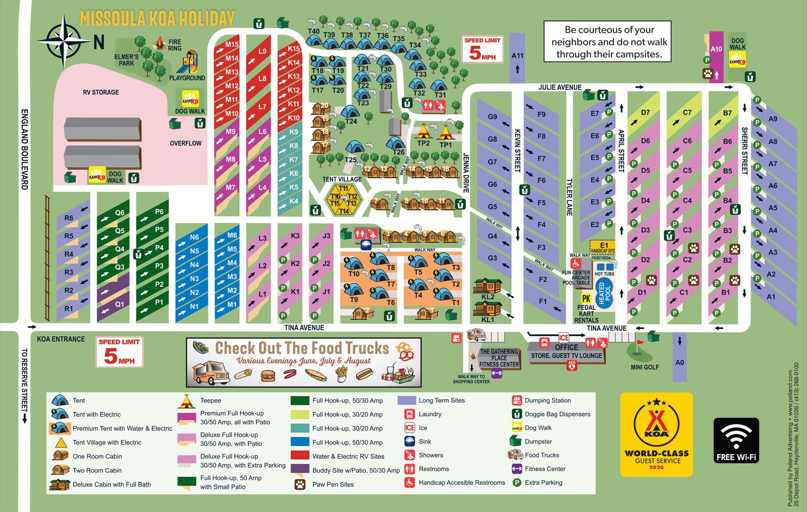 Campground Site Map