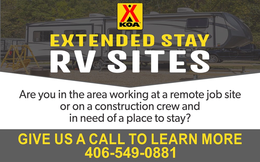 Extended Stays / Long-Term Camping Available: