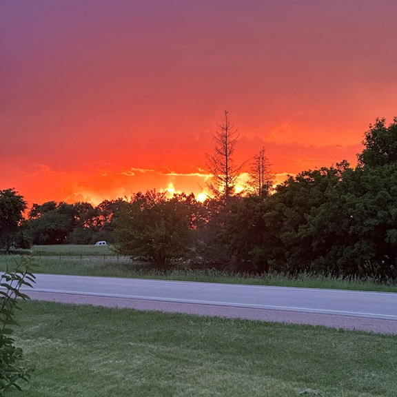 Sunset From Entrance