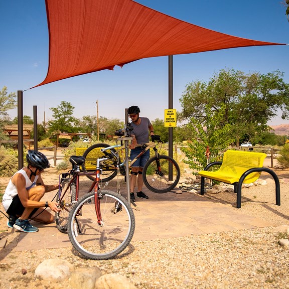 Bike Wash and Repair Station