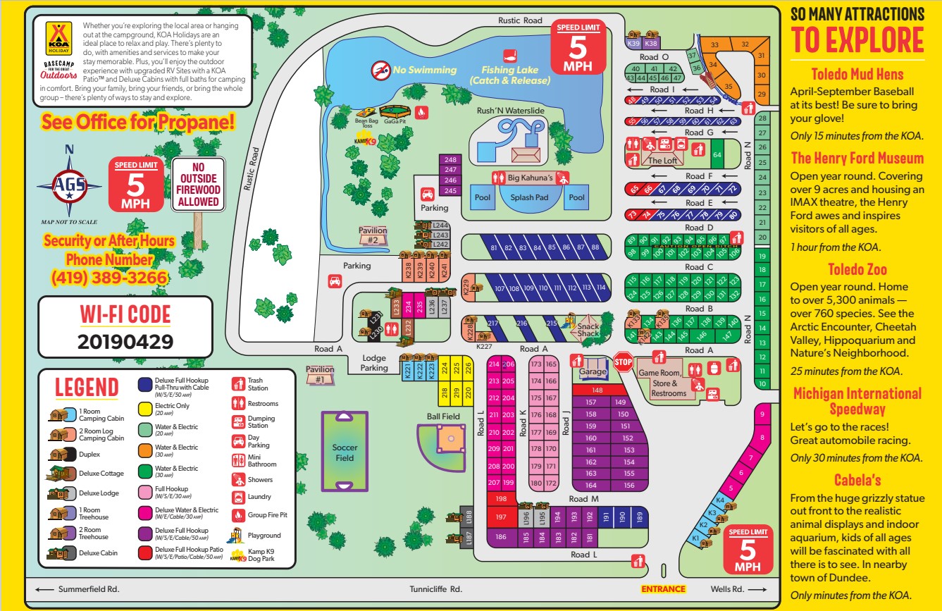 Campground Site Map