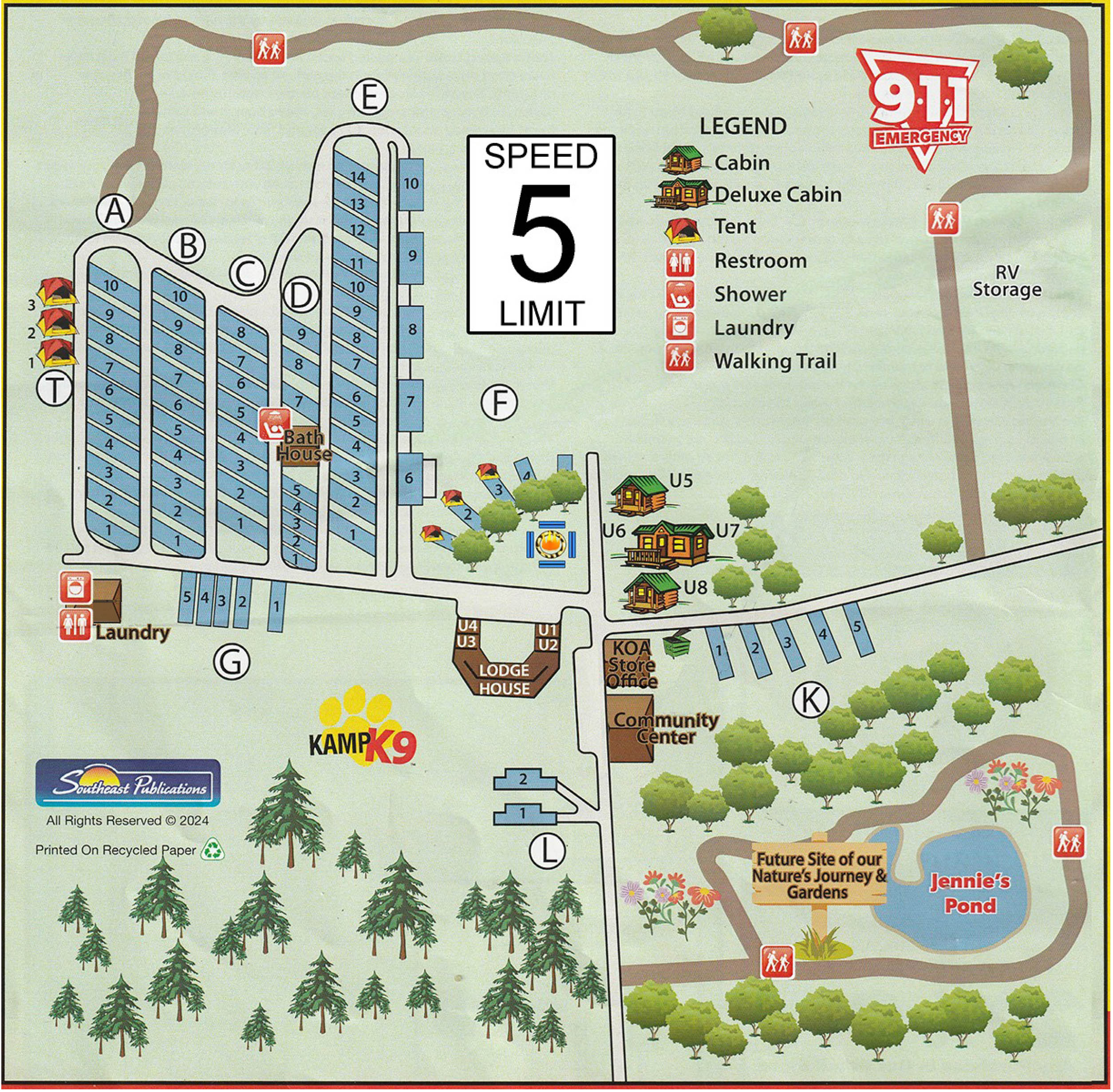 Campground Site Map