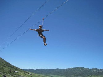 Zipline in Lava Hot Springs