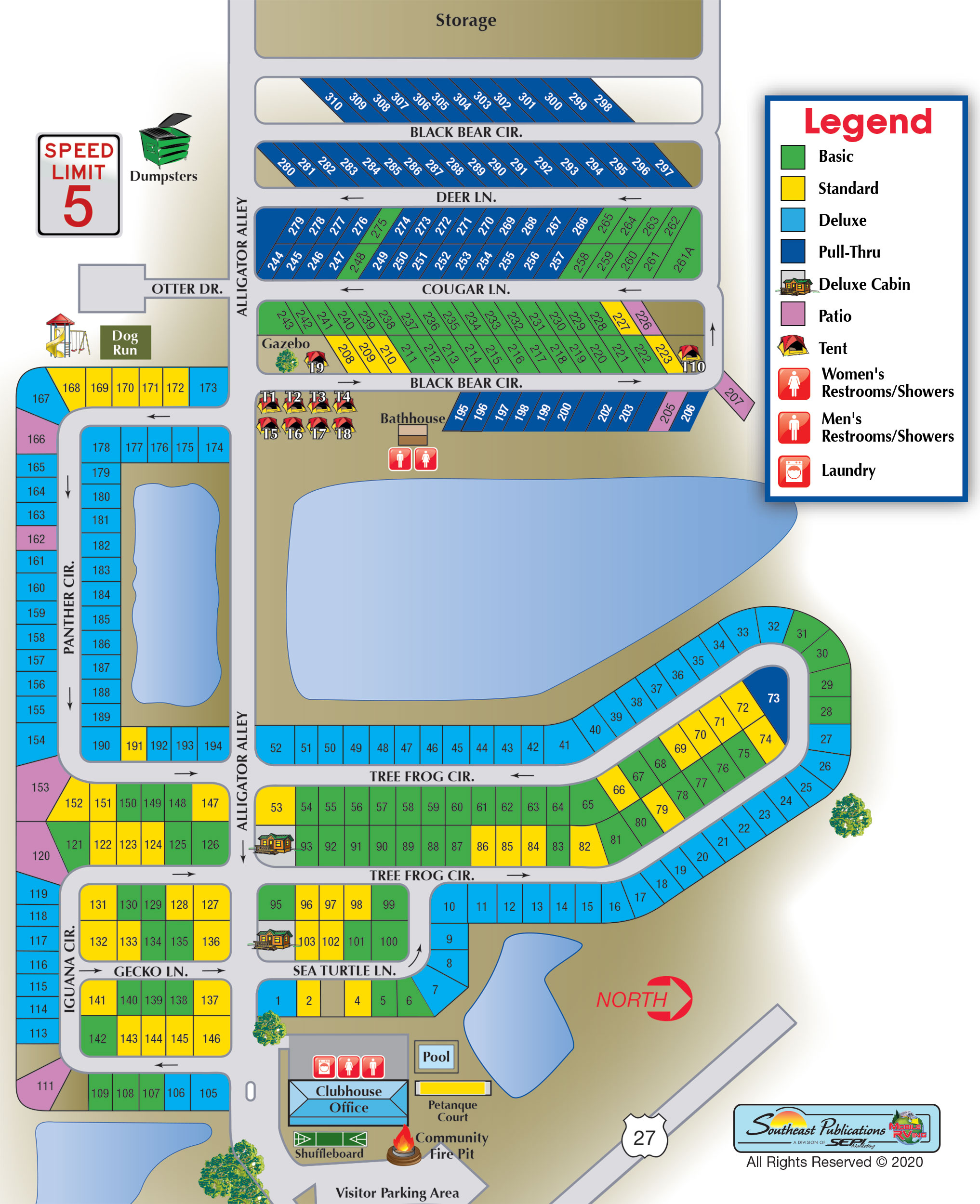 Campground Site Map