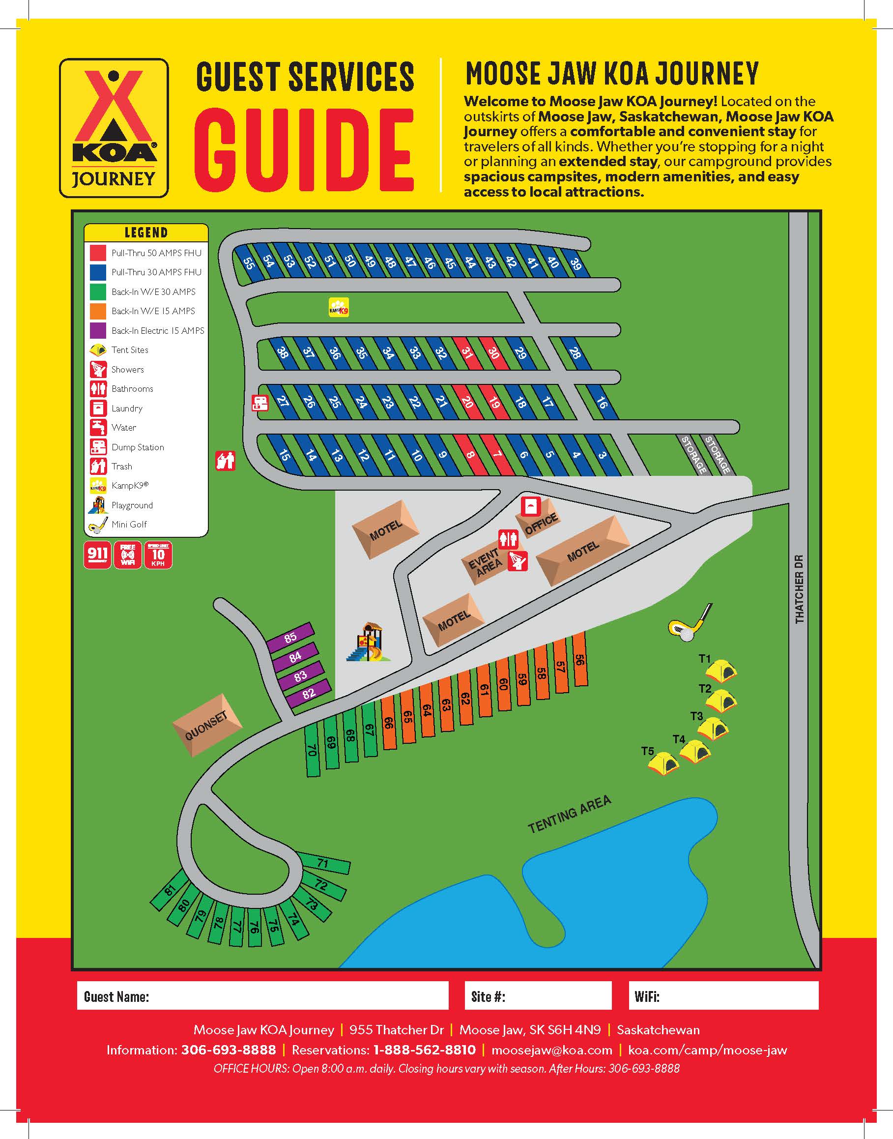 Campground Site Map