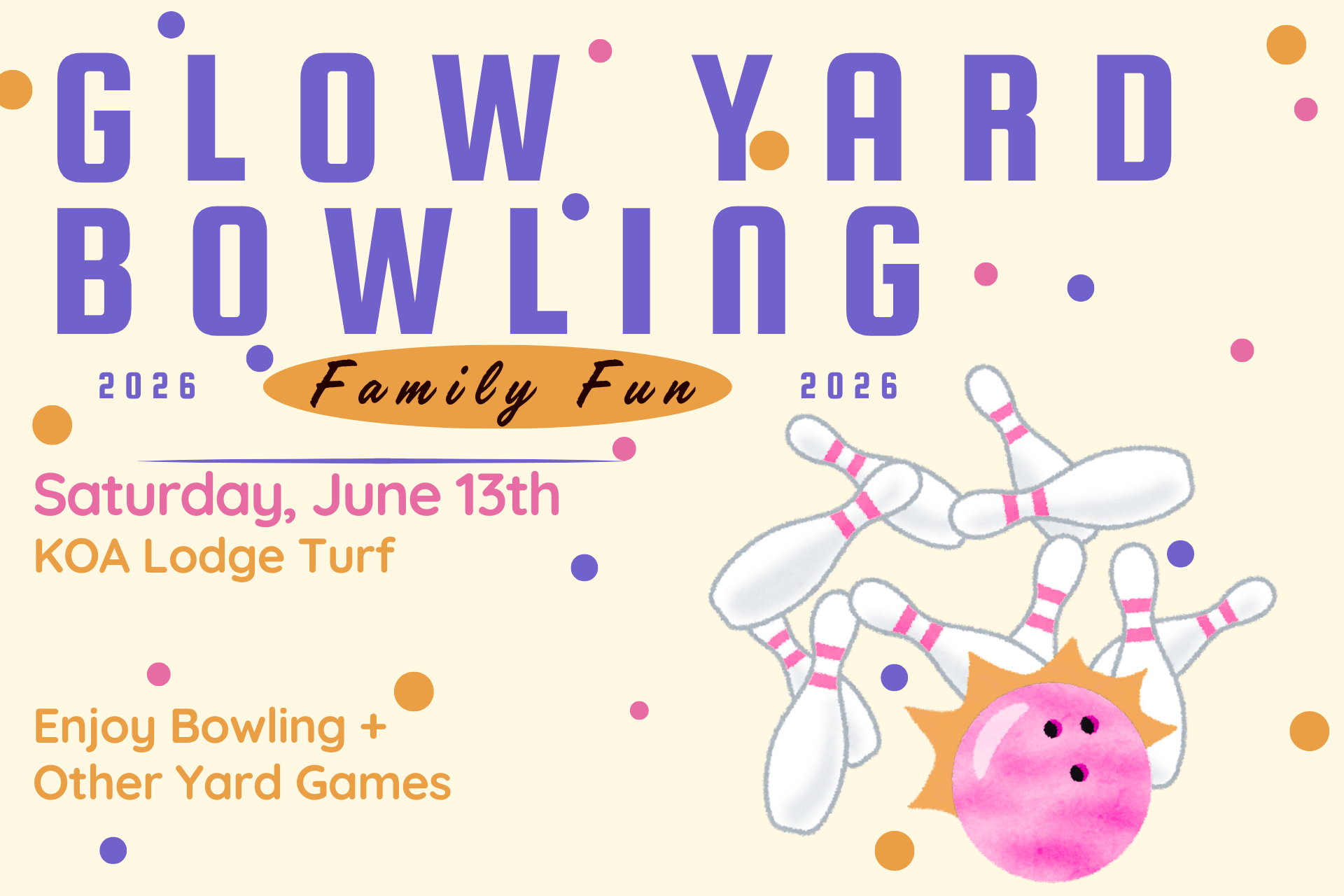 Glow Yard Bowling Photo