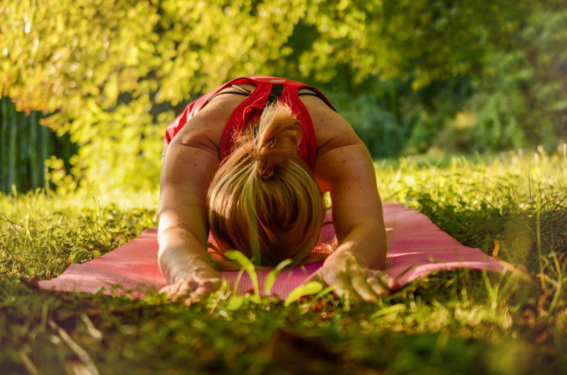 Evening Yoga in the Garden Photo