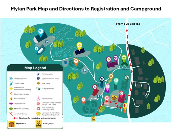 Mylan Park Amenities Map