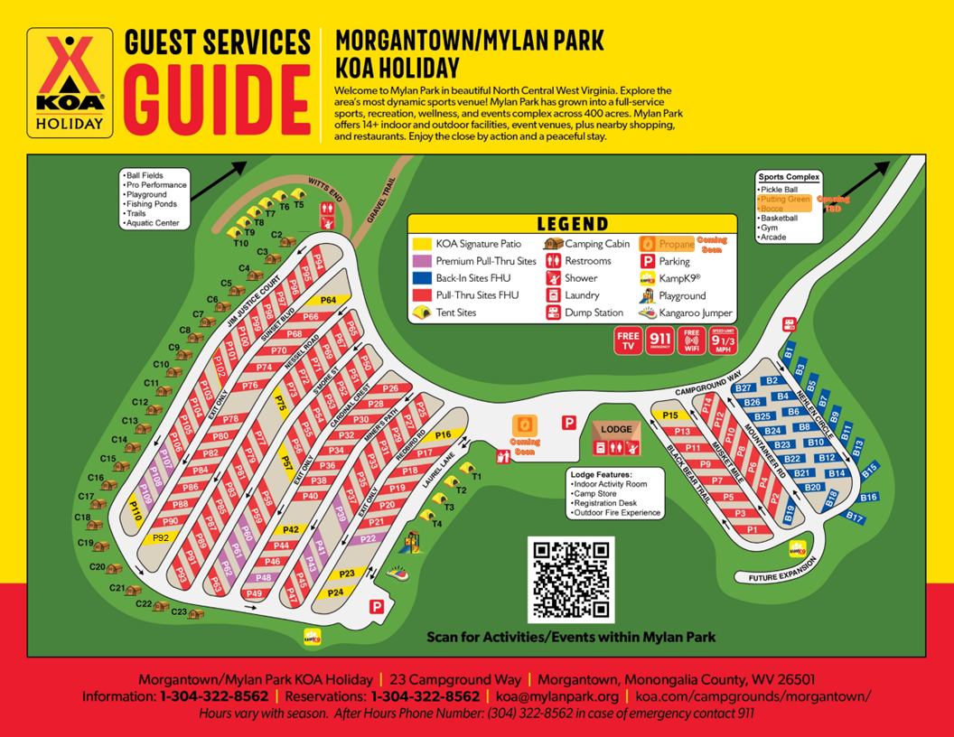 Campground Site Map