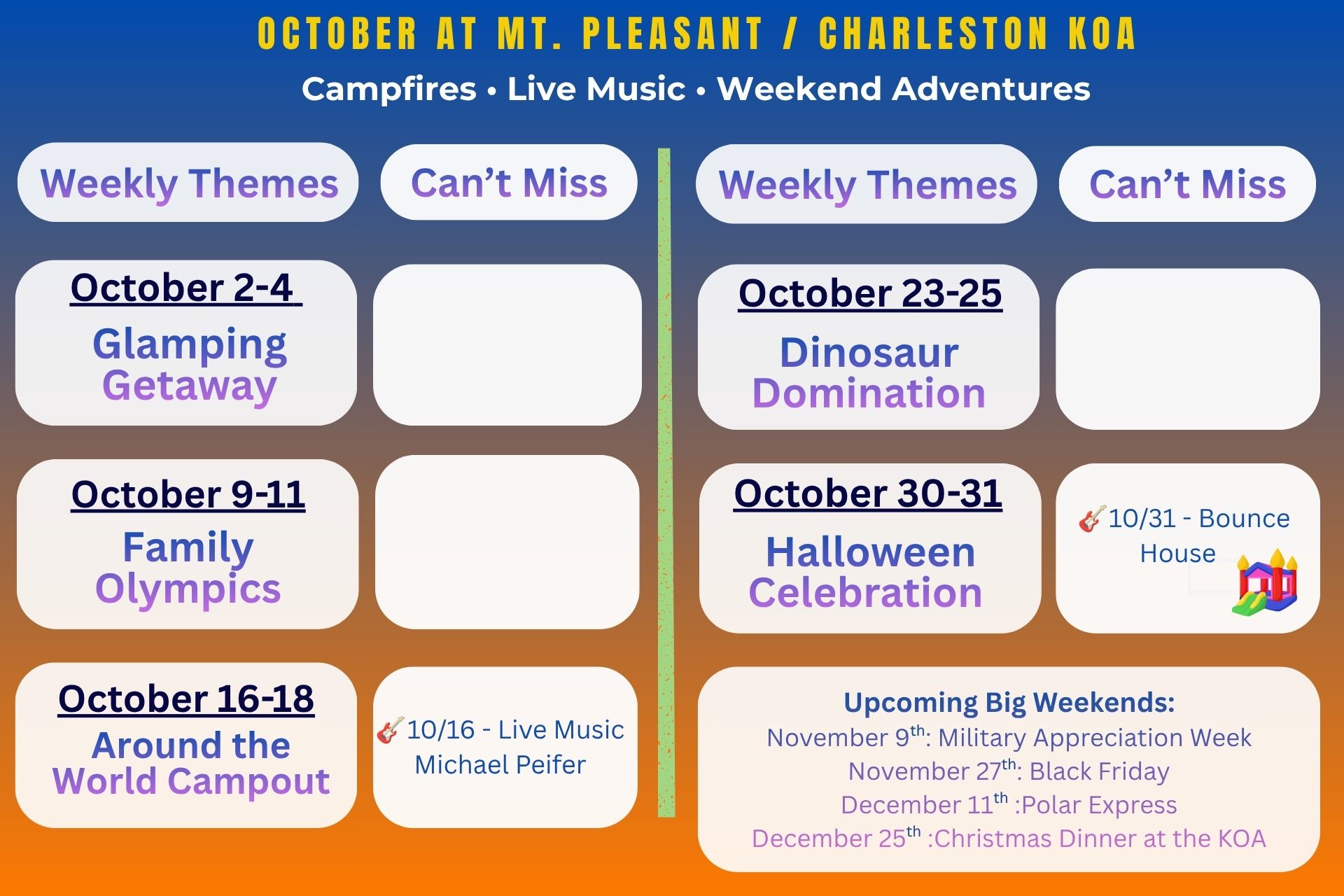 October Activities Themes Photo