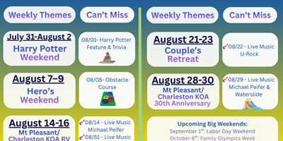August Activities Themes