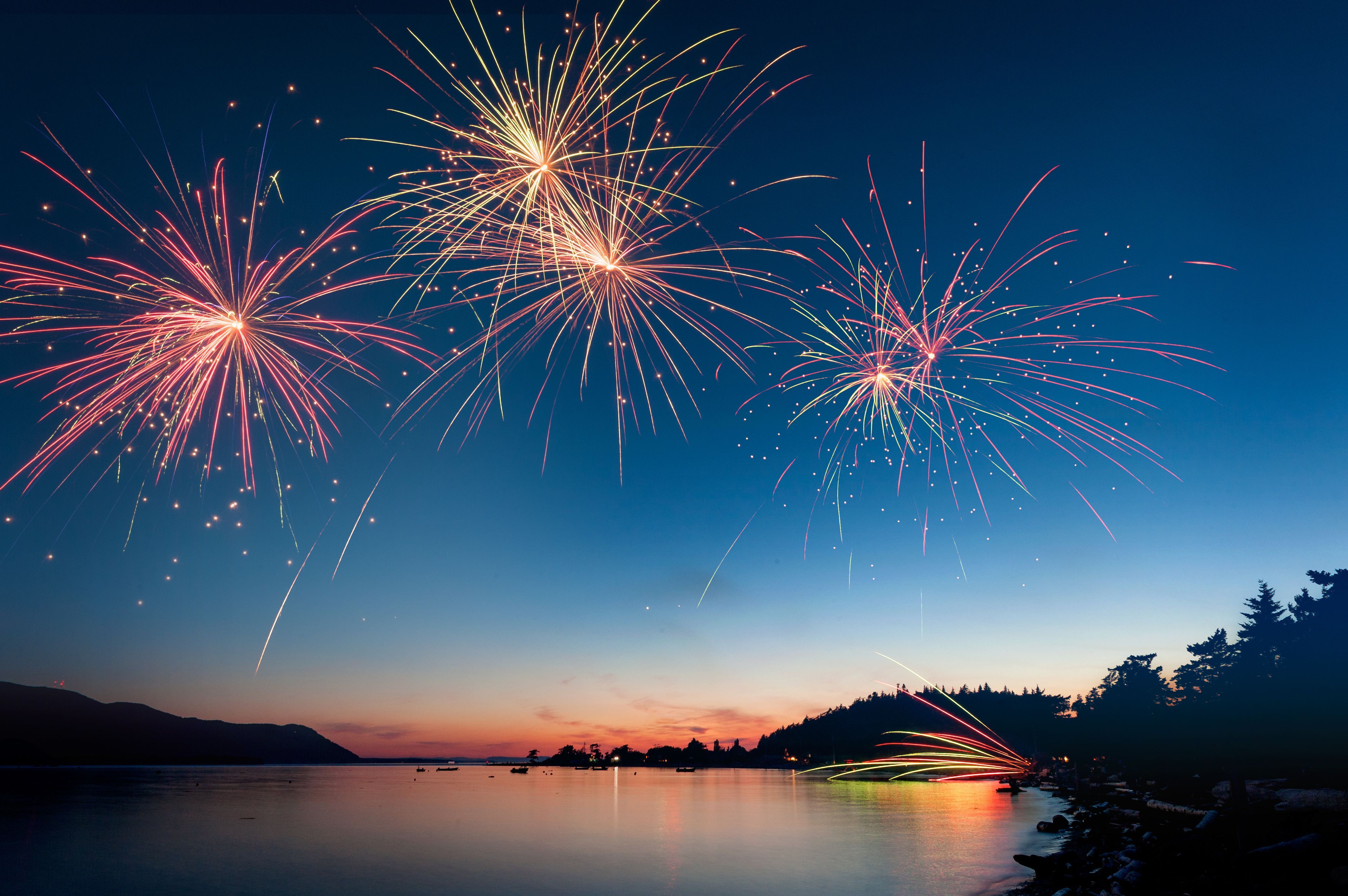 4th of July Fireworks and Festival Photo