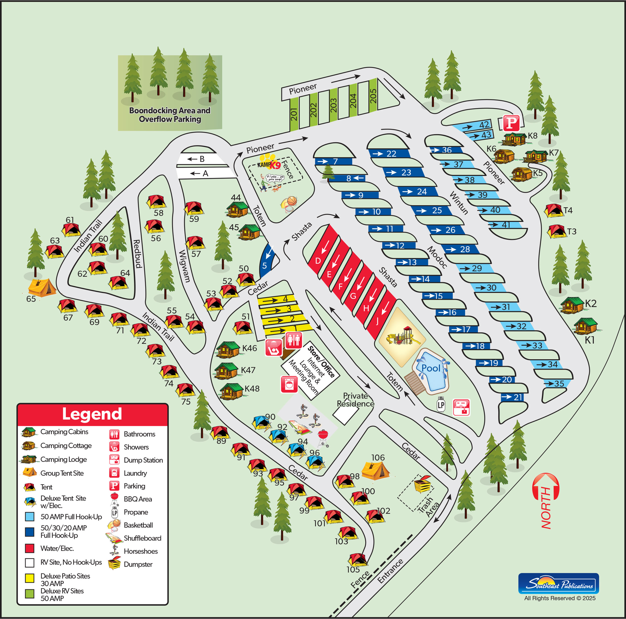 Campground Site Map