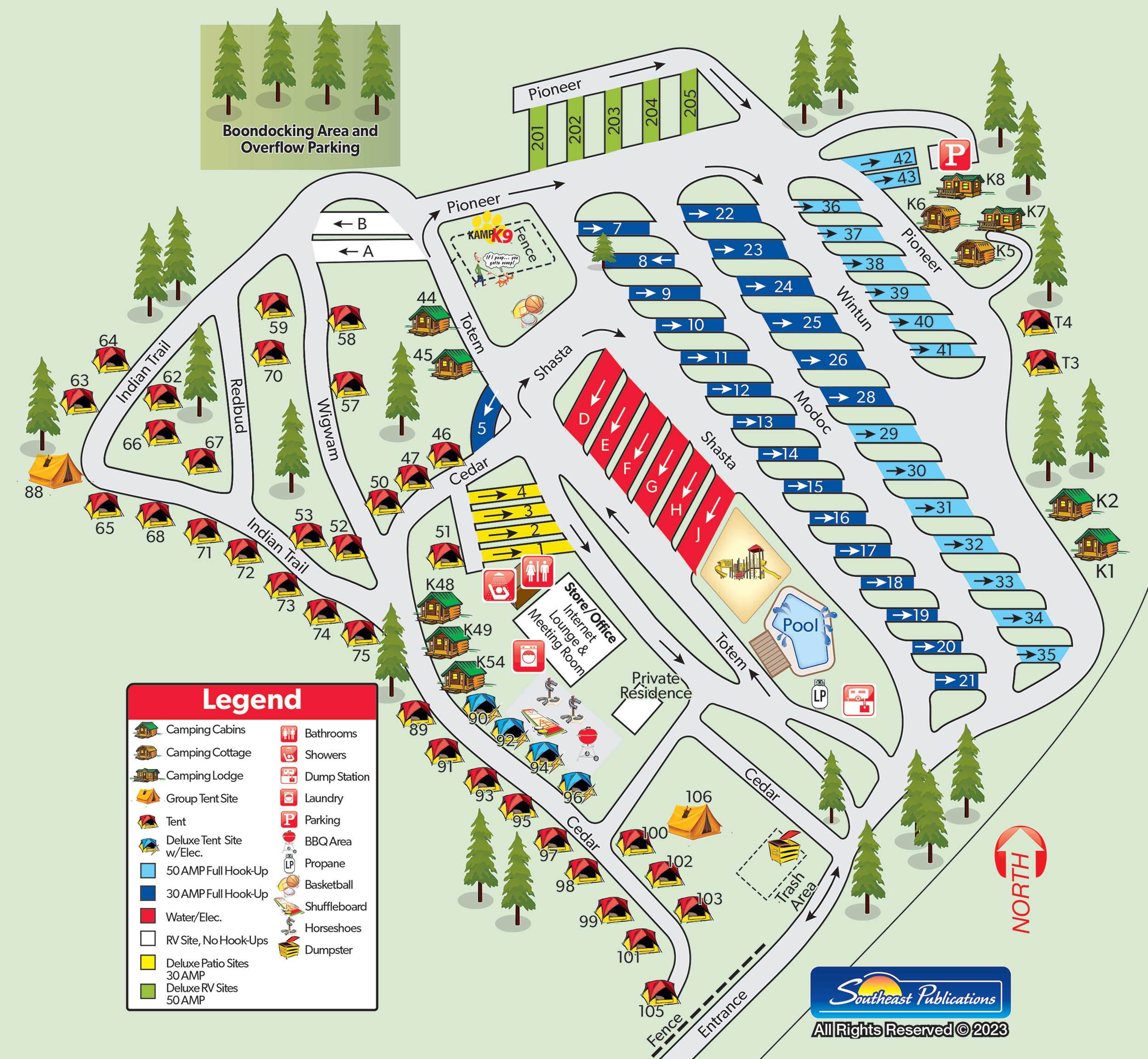 Campground Site Map