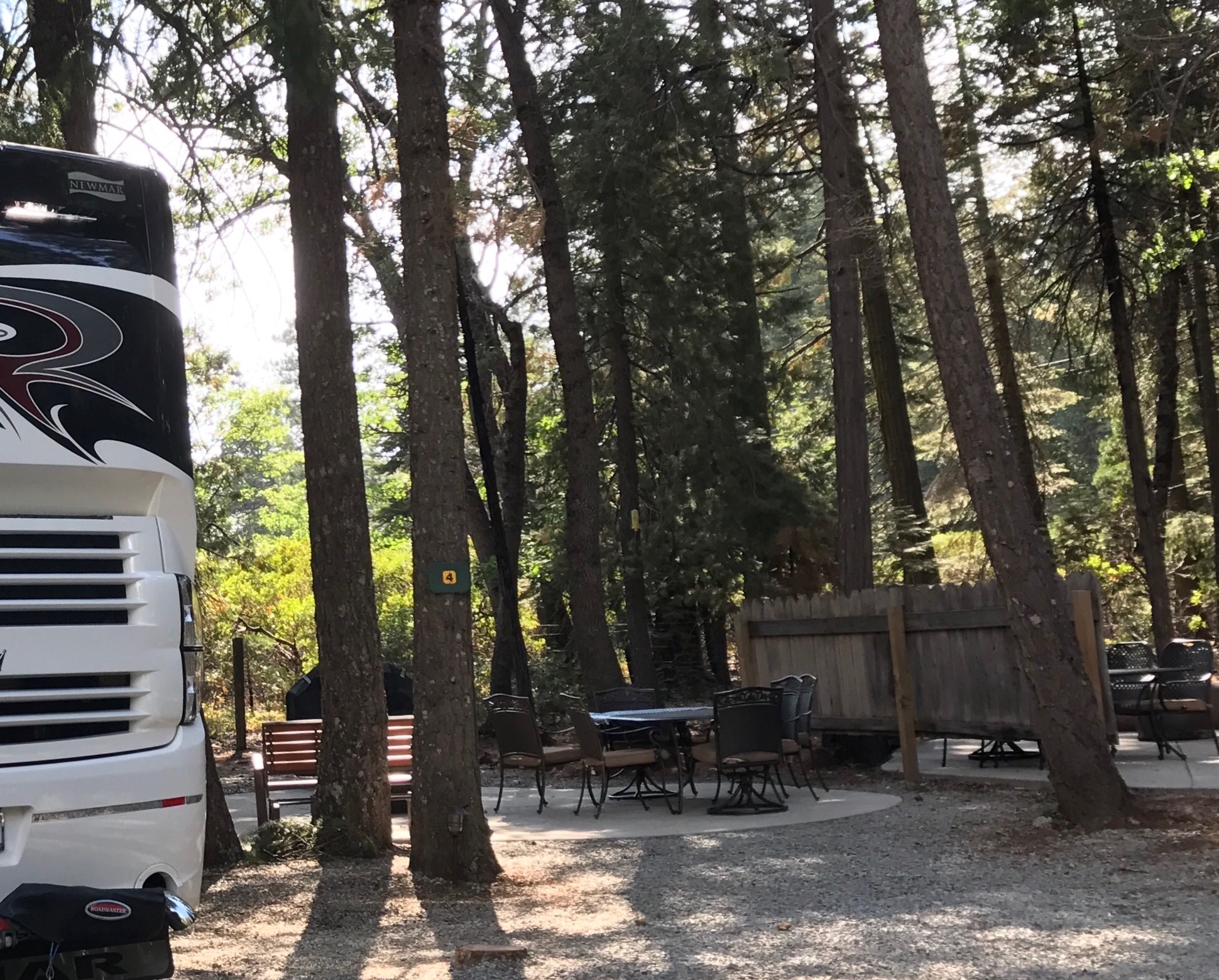 Deluxe RV Site 4,  Patio Full Hookup Pull thru