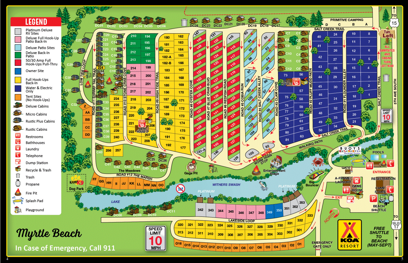 Campground Site Map