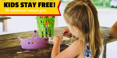 Kids Stay Free at Mystic KOA Holiday