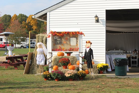 Fall wedding at our KOA.