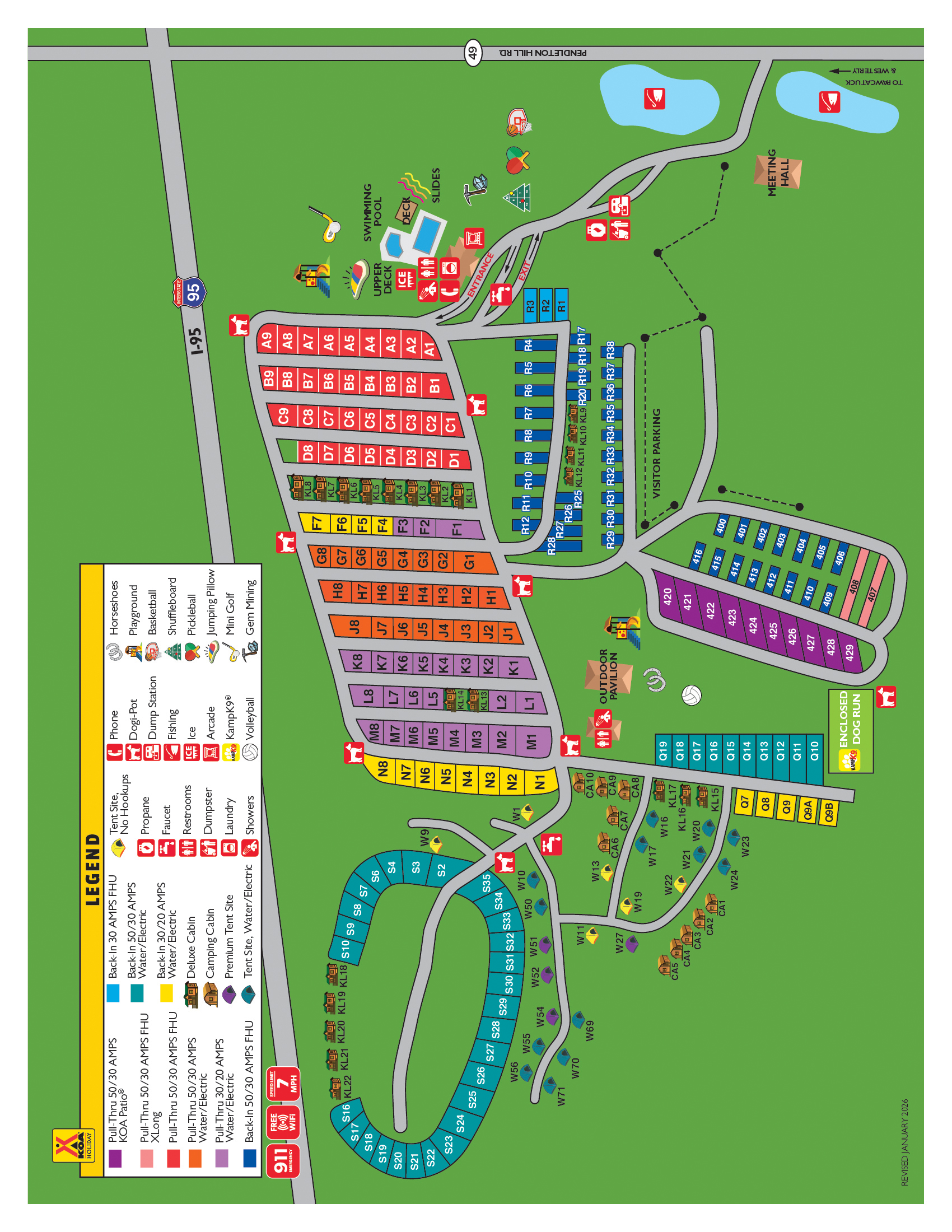 Campground Site Map
