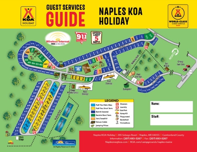 Campground Site Map