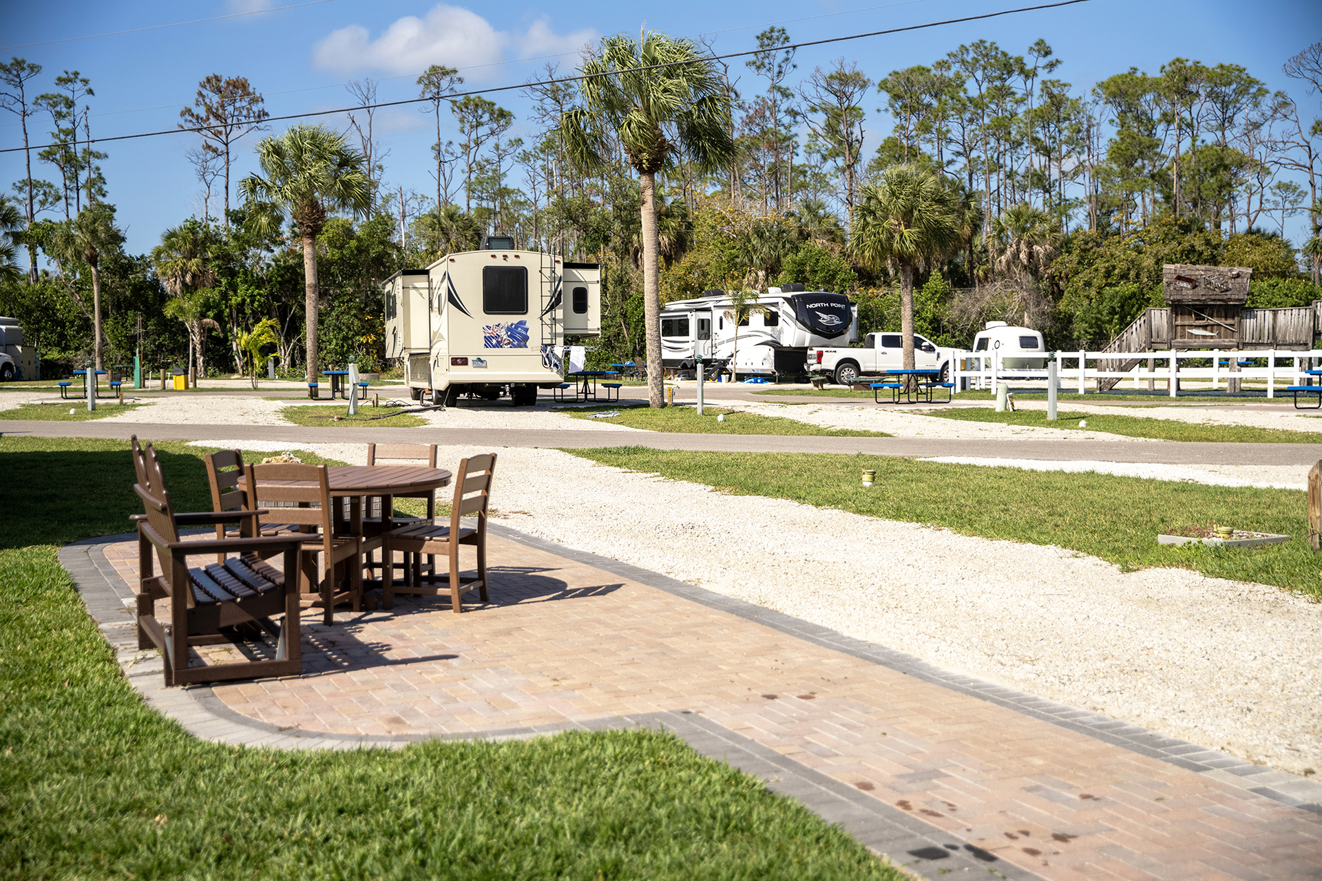 A8 - Pull Thru 50/30 AMPS FHU KOA Patio®