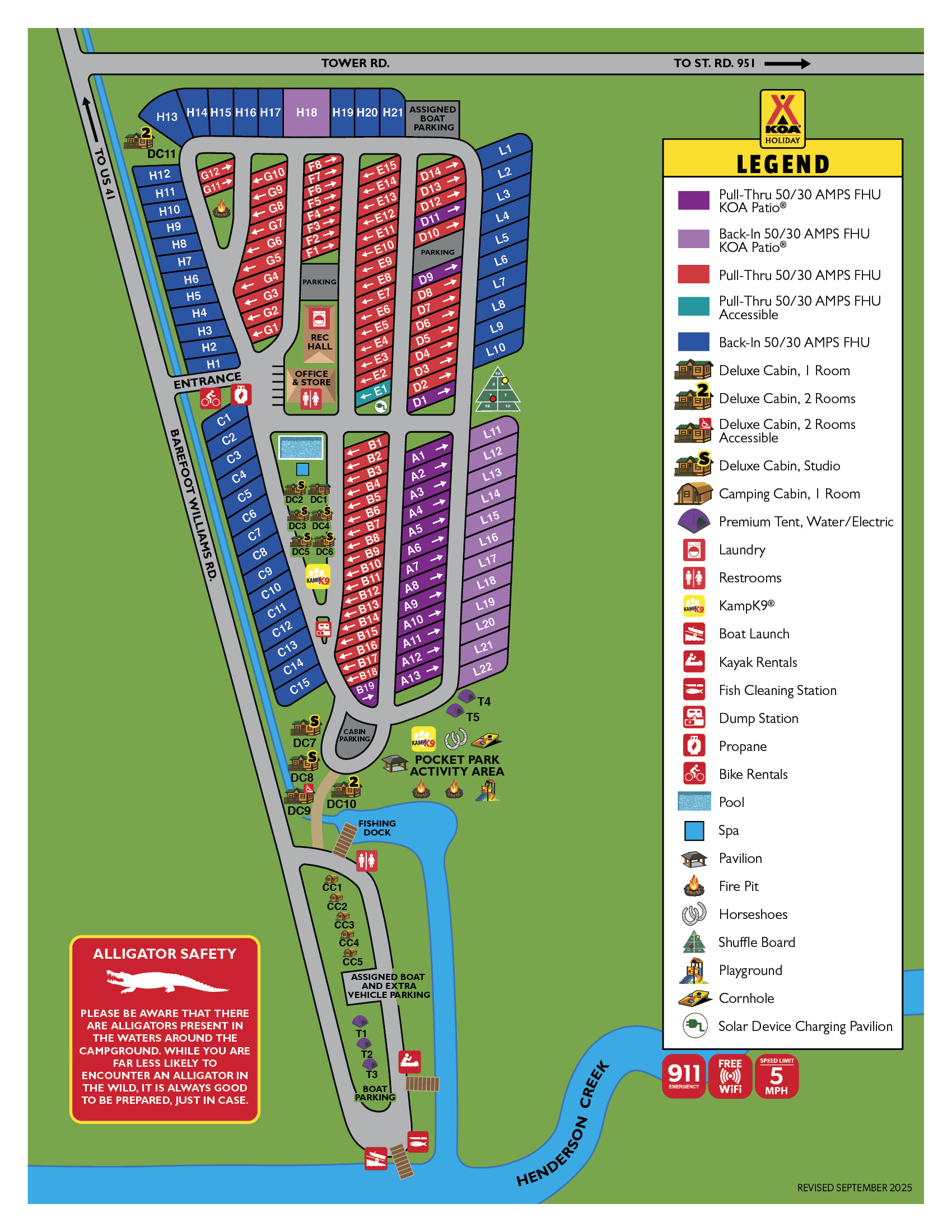 Campground Site Map