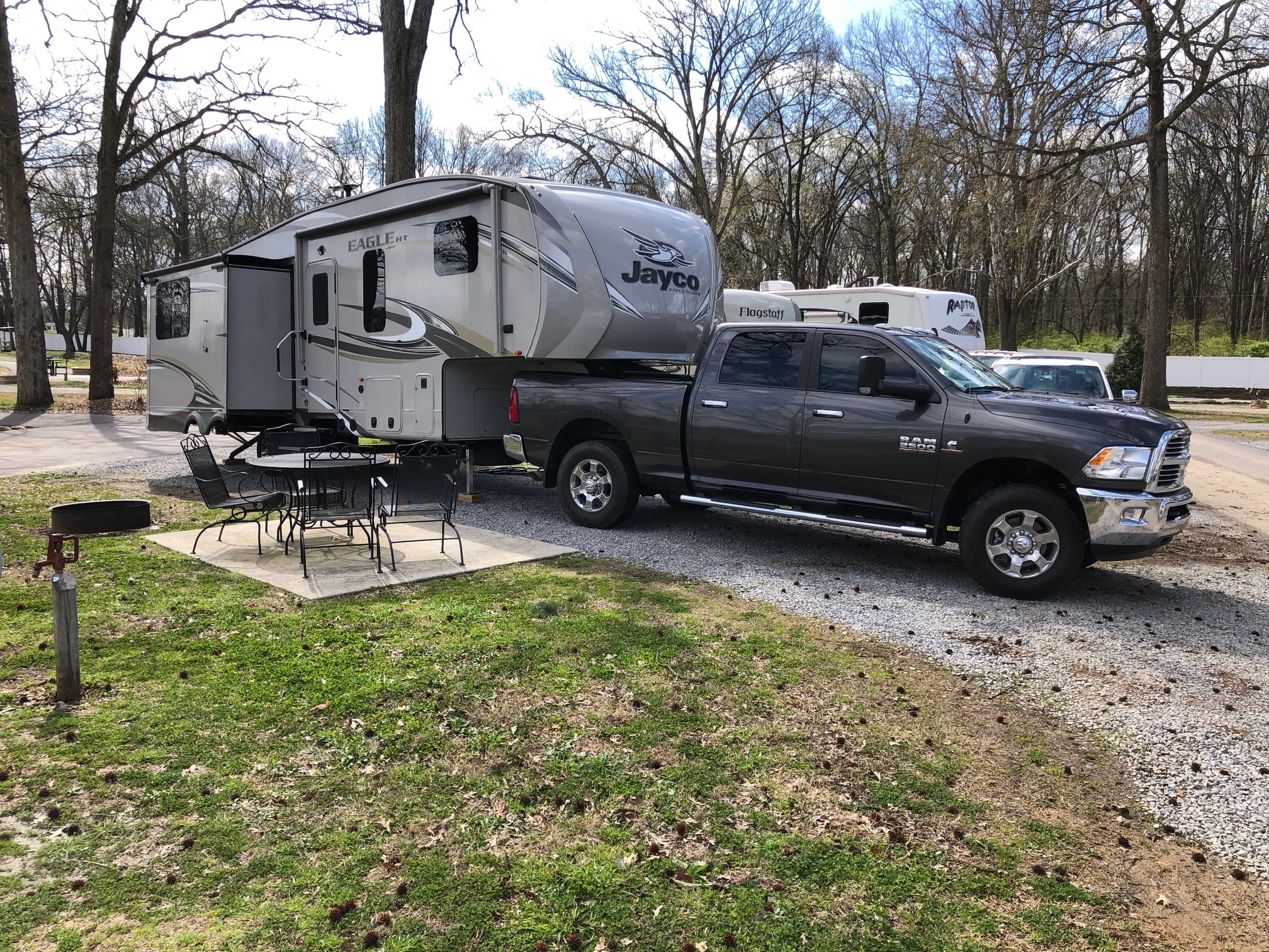 These are great sites that come with a small patio and furniture as well as a fire ring. They are close to the bathhouse and convenient to all the recreation.