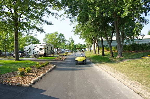 Newly paved roads.