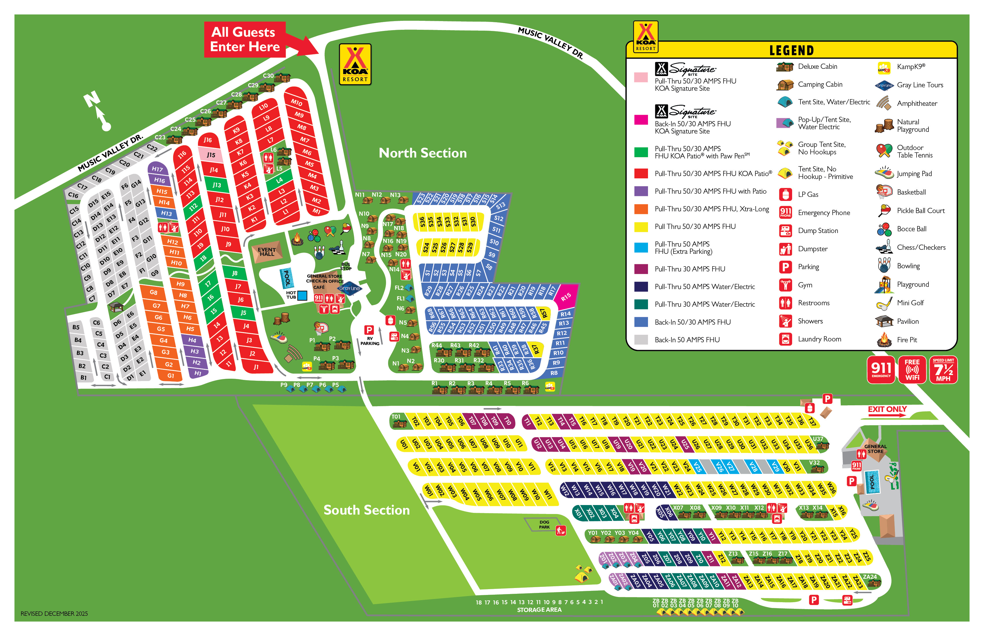 Campground Site Map