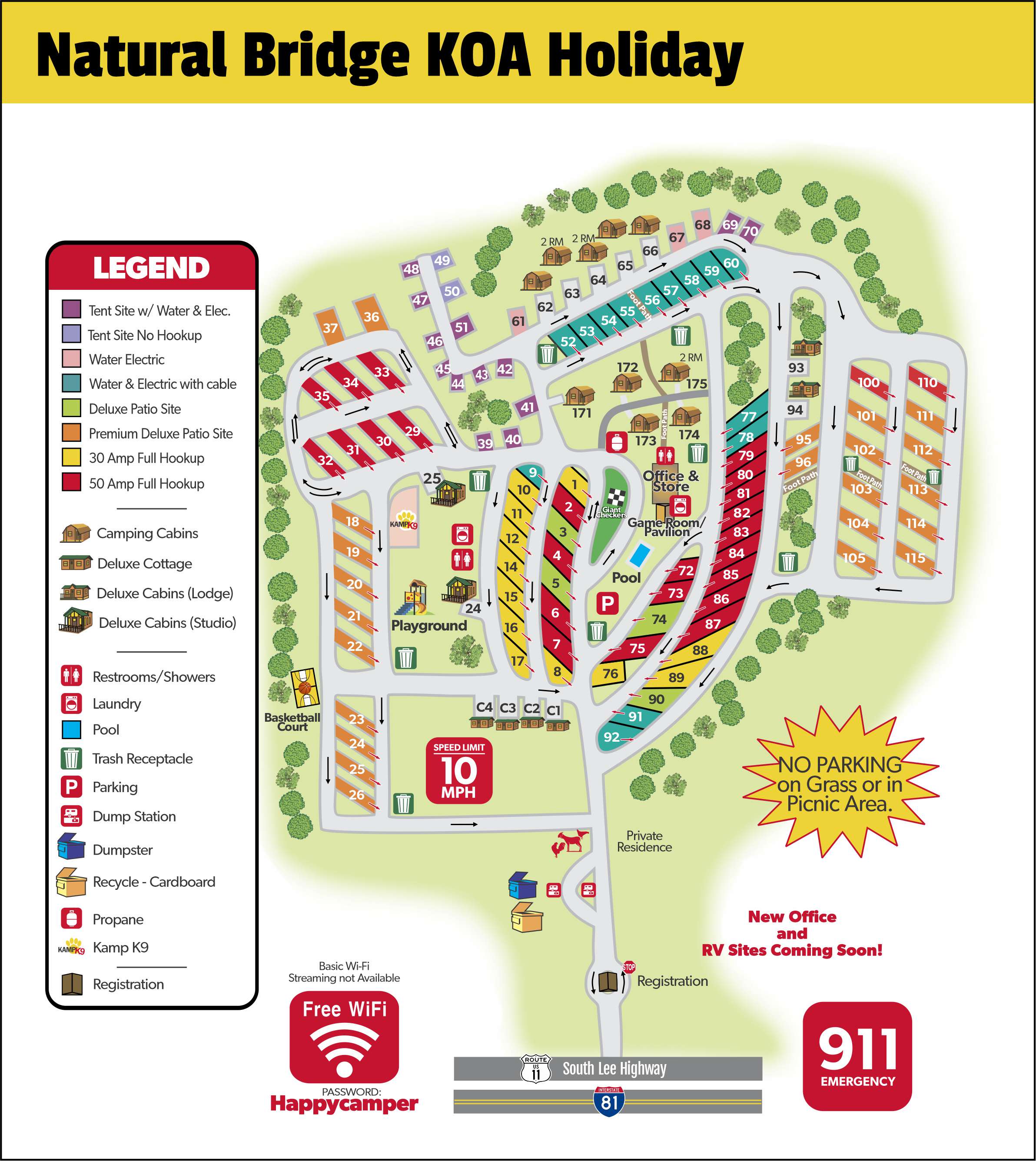 Campground Site Map
