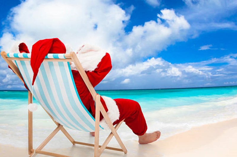 Santa's Summer Vacation Photo