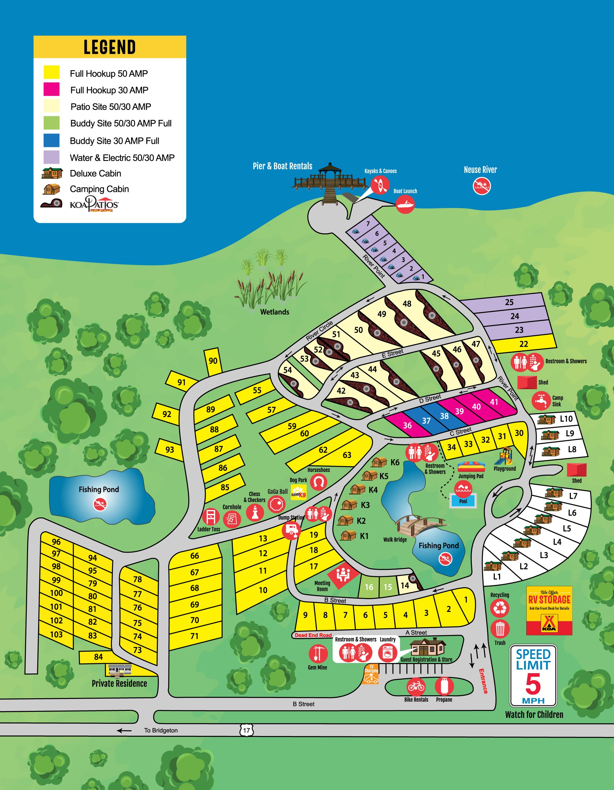 Campground Site Map