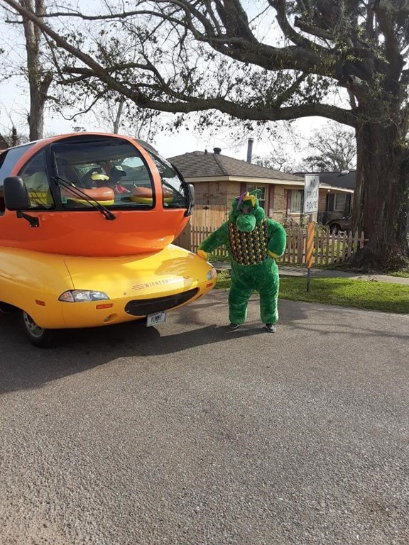 Look who showed up to spend Mardi Gras with us!
